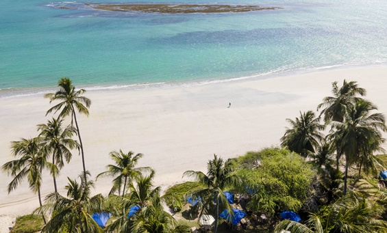 Foto aérea - Baia Branca